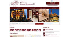 Desktop Screenshot of hotelramonberenguerlleida.com